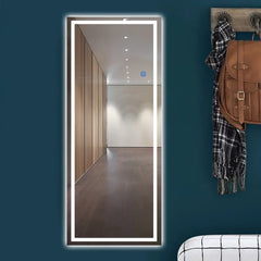 15.5 * 27.5 Inches LED Smart Full-length Mirror  Bedroom Wall Wall Hanging Full-body Simple Frameless Wall Fitting Mirror