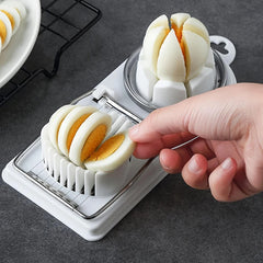 Multifunctional PP Base egg cutter 2-in-1 stainless steel wire pull egg cutter for hanging high-quality Kitchen Tools, Kitchen Accessories