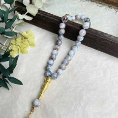 10mm 33PCS Glass Tasbih Islamic Prayer Beads Bracelet for Women