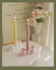 Ins Style Thin Spiral Long Rod Candle Scented Candle Aromatherapy Soy Wax Candles Wedding Birthday Candle Party Home Decoration