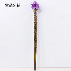 Witch Magic Stick Quartz Natural Crystal Scepter Fairy Wand Ritual Tool Altar Adornment 1pc Halloween Prop Handmade Jewelry Gift