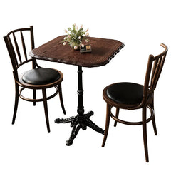 American Retro Cafe Solid Wood Table and Chair Combination Milk Tea Dessert Bakery Restaurant Commercial Dining Chair Kitchen & Dining Furniture