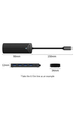 Yottamaster 5Gbps 4-in-1 USB3.0 Hub USB HUB Adapter Expansion Dock Ultra-Slim OTG Adapter Type C For PC iOS Computer Accessorie