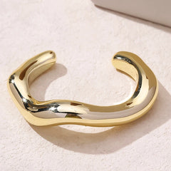 Vintage Big Cuff Bangle – Geometric Hip Hop Bracelet