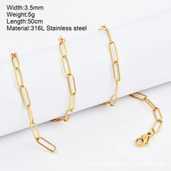 Y2K Boho Cross Our Lady Necklace for Women Golden Jesus Angel Choker Diy Pendant Stainless Steel Chain High Quality Jewelry