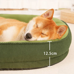 Winter Dog Bed for Medium Dogs Breeds,High Density Egg Crate Foam Dog Sofa Beds,Oval Kennel Bed,Pet Bed with Four Sided Bolster Pet Shop