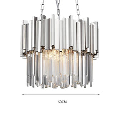 Luxury Crystal LED Ceiling Lamp Modern Gold Silver Living Room Chandelier Home Decoration Dining Room Pendant Lights