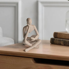 Abstract Thinker Resin Figurine – Modern Bookshelf Decor Office Furniture Decorative accessories