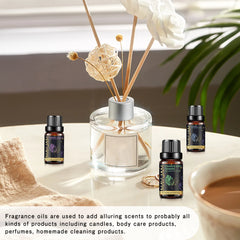 MAYJAM 10ml Aromatic Essential Oil Bubble Gum La Vie Est Belle D-Jadore White Musk Sea Breeze Baby Powder Long-lasting Scents