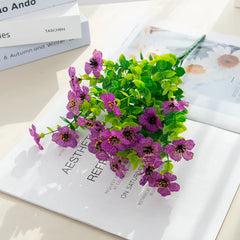 Artificial Flower Plant Eucalyptus Violet Wedding Christmas Decor Home vase Outdoor garden courtyard Bonsai Festival party Diy