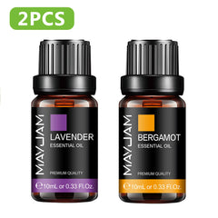 MAYJAM Essential Oil Citronella Jasmine Eucalyptus Sweet Orange Lemongrass Grapefruit Black Pepper Cajeput Cypress Ginger Scents