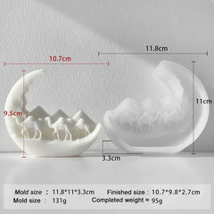 Ramadan 3D Desert Camel silicone Mold Scented Candle Resin Soap Crafts Furniture Decorations