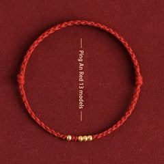 1pcs Handmade Braided Bracelet Colorful Thread Good Luck Charm Rope Bracelet For Women Men Knots Red Rope Woven Bracelets Gift