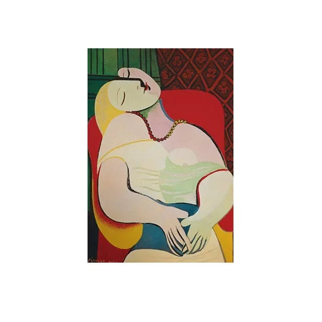 Scandinavian Abstract Picasso Canvas Wall Art – Modern Home Decor
