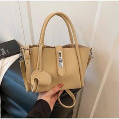 Fashion Leather Tote Bag – Versatile Casual Commuter Bag