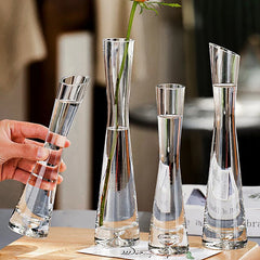 Transparent Glass Flower Vase Small Vase Hydroponics Flower Terrarium Luxury Room Table Home Decor Wedding Decoration