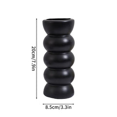 Nordic Vase Imitation Ceramic Flower Bottle Decorative Flowerpot Flower Arranging Ornament Plastic Home Pot Wedding decor
