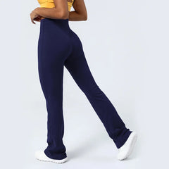 Cloud Hide Leisure Blue Sports Pants Women Home Workout Long Yoga Trousers Gym Fitness Leggings Running High Waist Street Tights