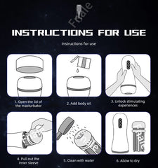 Male Masturbator Automatic Sucking Vibration Blowjob Machine Heating Pussy Penis Pump Masturbation Cup Sex Toys for Men Supplies