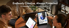ESR iPad Pro 11/13 Keyboard Case (2024) iPad Pro 11/12.9& Air 11/13(2024/2025) Magnetic Stand Portrait/Landscape Removable Cover