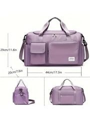 UNIXINU Carry On Travel Bag Large Capacity Weekender Overnight Duffle Bags with Shoe Compartment Sports Fitness Bags for Women