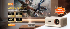BYINTEK R20 Max Mini Projector 4K DLP Smart WiFi Android 11.0 LED 1080P Outdoor Home Theater Projectors With 15600mAh Battery