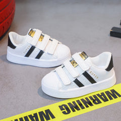 Children's Sneakers Kids Fashion Design White Non-slip Casual Shoes Boys Girls Hook Breathable Sneakers Toddler Outdoor Shoes Ch