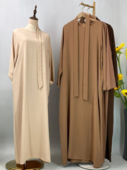 Hot Selle Muslim Woman Abaya With Pockets Islamic Casual And Simple Long Dresses Moroccan Caftan Woman Dubai Abaya Ramadan Black