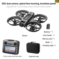 S156 Drone GPS 8K Professional HD 360° Dual Camera Screen Remote Control  Brushless Motors Obstacle Avoidance Quadcopter