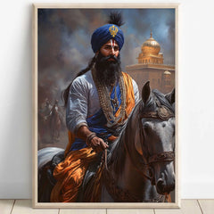 Khalsa Sikh Bold Warrior Retro Religion Poster Print Wall Art Pictures Canvas Painting Living Room Bedroom Home Decor Gift