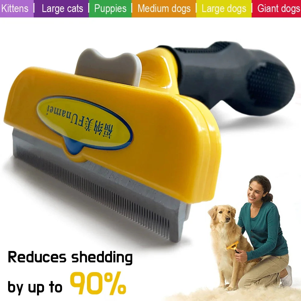 Pet Grooming Brush for Dogs & Cats – Hair Removal & Massage Comb Pet Shop