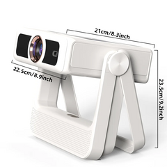 XBJ Smart Touch Screen Portable Projector Support 4K Wifi 6 Bluetooth Auto Focus Compatible with phone/ TVStick/pc/IndoorOutdoor