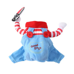 Cute Funny Dog Clothes Halloween Pet Costume For Small Big Dogs Cats Adjustable Puppy Cosplay Outfits Jumpsuit Pug Party Apparel