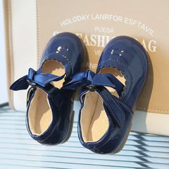 2025 Spring Autumn Little Toddler Girl Leather Dress Shoes Kids Cute Oxfords Bright Colors Girls Party Performance Dance Shoes