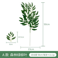 Fake Plant Home Living Room Decor Simulation Green Eucalyptus Leaves Jungle Arrangement Flower Arrangement Accessories