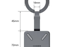 Hagibis Magnetic Stand USB C Hub With 2230 SSD Enclosure Type-C Hub SD/TF 4.0 4K@60Hz HDMI Gigabit Ethernet for iPhone 17 Pro 16