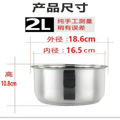 304 stainless steel rice cooker inner container Non stick Cooking Pot Replacement Accessories kitchen food Rice Cooker liner Kitchen Tools, Cooking Utensils