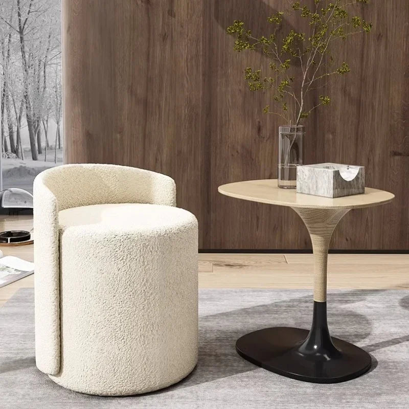 Modern Round Makeup Stool for Dressing Table & Living Room
