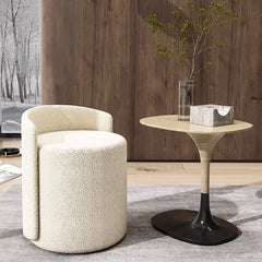 Modern Round Makeup Stool for Dressing Table & Living Room