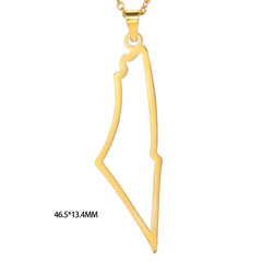 Teamer Stainless Steel Jewish Star of David Israel Map Hebrew Letter Charm Pendant for Jewelry Making Necklace DIY Wholesale