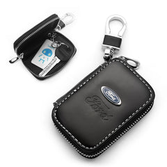 PU Leather Car Key Case for Ford Focus & Fiesta Models
