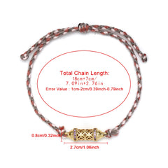 Lucky Eye Adjustable Colorful Braided Rope Bracelet Turkish Evil Eye Bead Copper Zircon Charm Bracelet for Women Men Jewelry