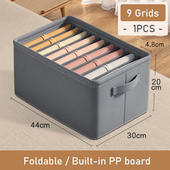 Foldable Trouser Storage Organiser, 6, 7 or 9 Compartments – additional product image