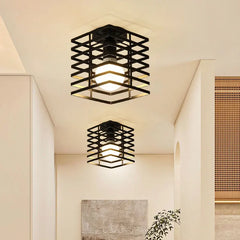 Vintage E27 Black Metal Ceiling Light Fixture Home Decor