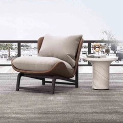Upholstered Single Corner Sofa Lounge Leisure Armless Lazy Chair Comfy Accent Chair for Living Room Bedroom Reading Room Recliner-Living Room Furniture