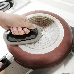 Magic Emery Sponge Brush Wipe Eraser Cleaner Kitchen Bath Rust Strong Decontamination Cleaning Tools With Handle Household Tools Kitchen Tools, Kitchen Cleaning