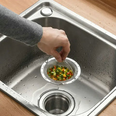 1Pc Stainless Steel Kitchen Sink Filter, Garbage Food Residue/Hair Catcher, Keep Your Bathtub Kitchen Tools, Kitchen Cleaning