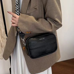 Trendy PU Crossbody Shoulder Bag for Women Stylish Design Pattern Strap Practical for Daily Casual Activities Outings
