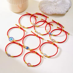 Turkish Evil Eye Bracelets For Women Men Handmade Braided Black Red Rope Lucky Bracelet Fashion Couple Friendship Jewelry Gifts