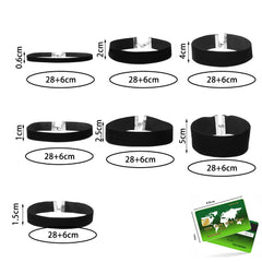 Fashion Sexy Punk Gothic Black Velvet Choker Necklaces Simple Vintage Clavicle Neck Chain Girls Party Jewelry Accessories